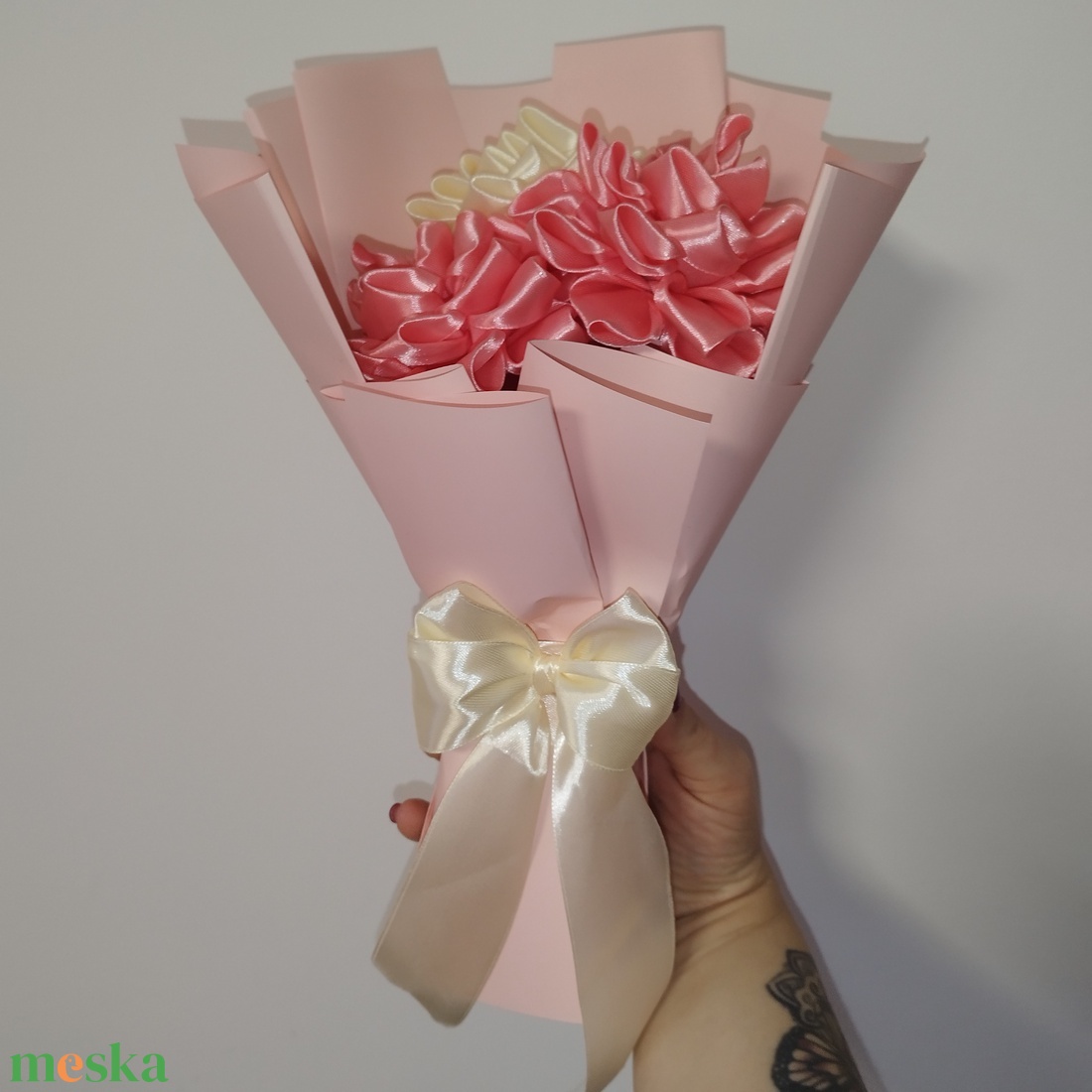 Dália csokor  - otthon & életmód - virágdekoráció - virágok - virágcsokor - Meska.hu