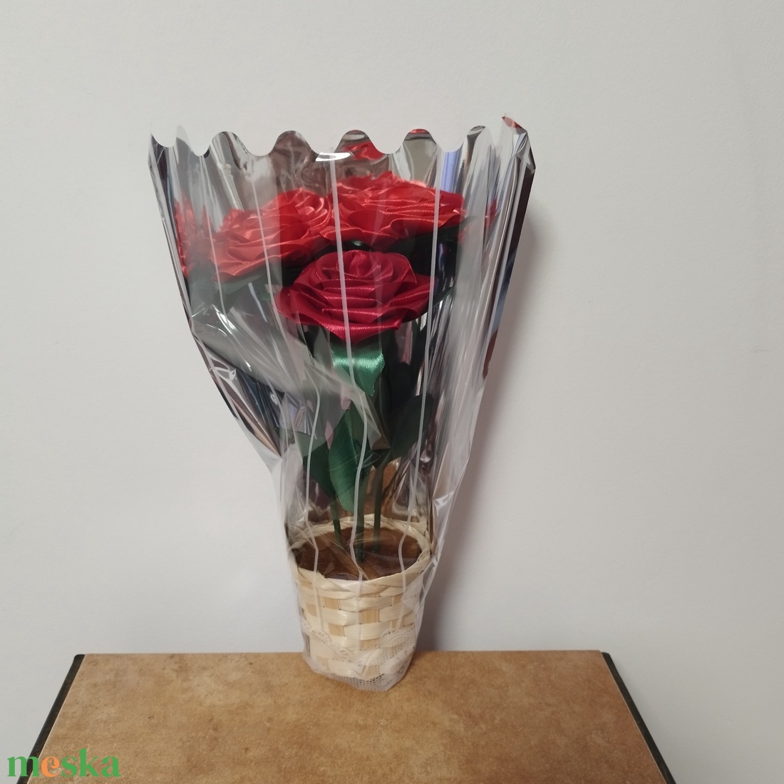 Anyák napi rózsa kosár  - otthon & életmód - virágdekoráció - virágdíszek - asztali virágdísz - Meska.hu