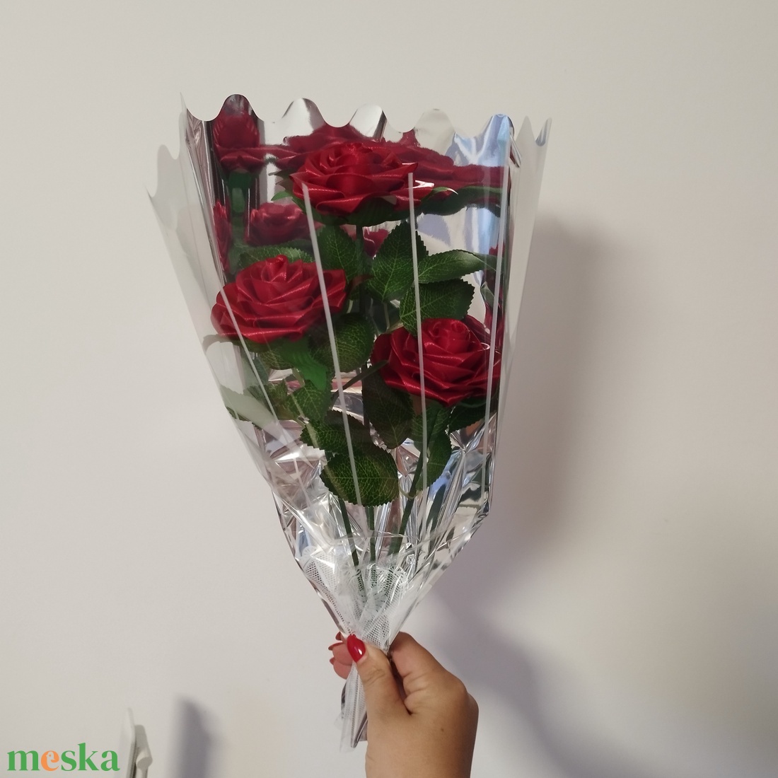 Örök rózsa csokor - otthon & életmód - virágdekoráció - virágok - virágcsokor - Meska.hu