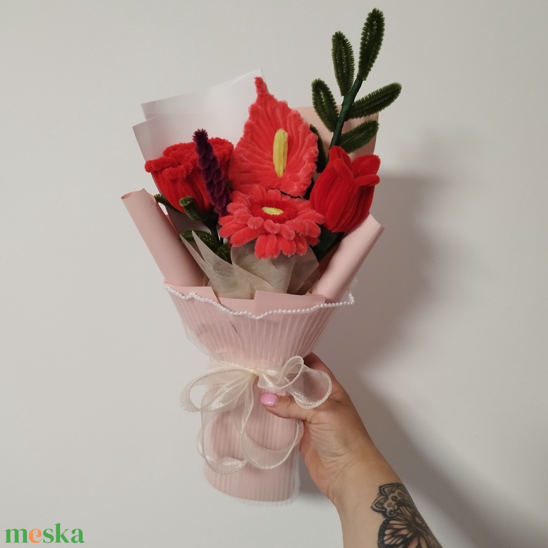 Zsenilia csokor - otthon & életmód - virágdekoráció - virágok - virágcsokor - Meska.hu