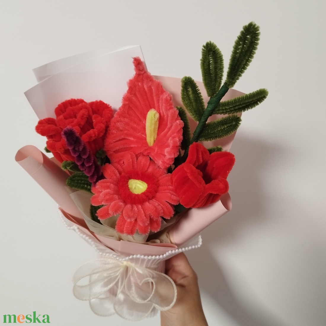 Zsenilia csokor - otthon & életmód - virágdekoráció - virágok - virágcsokor - Meska.hu