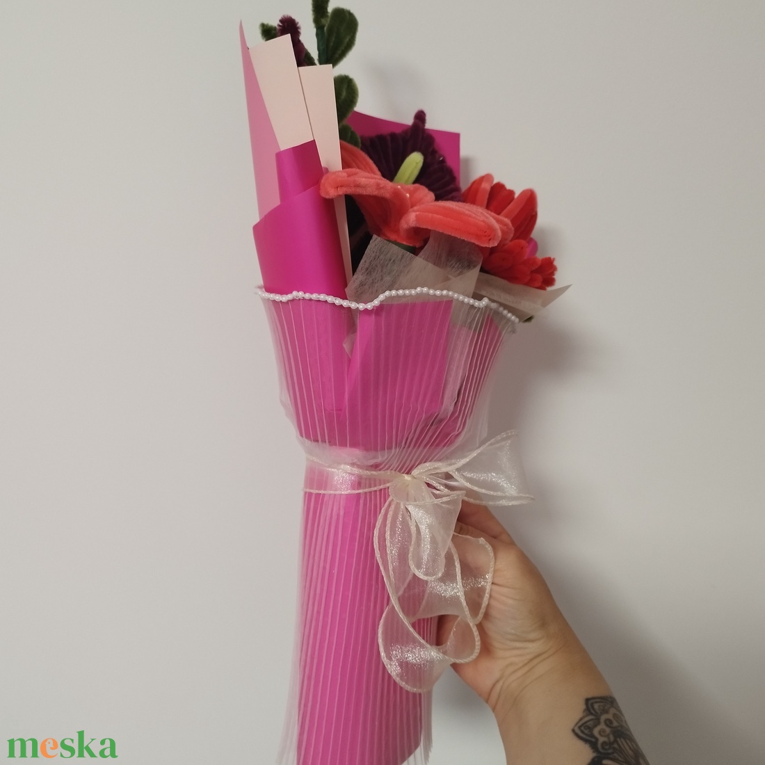 Zsenilia csokor - otthon & életmód - virágdekoráció - virágok - virágcsokor - Meska.hu