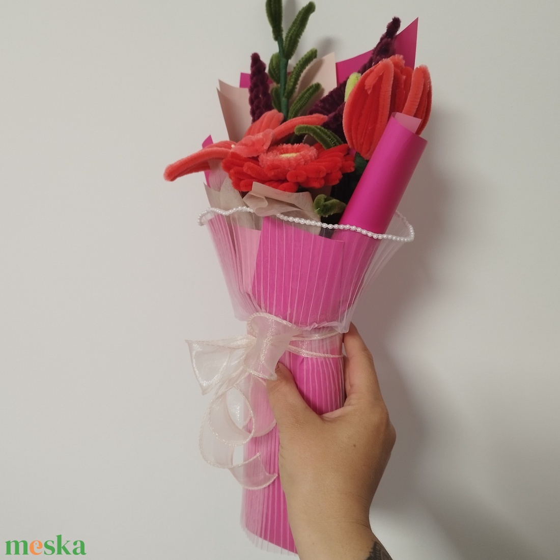 Zsenilia csokor - otthon & életmód - virágdekoráció - virágok - virágcsokor - Meska.hu