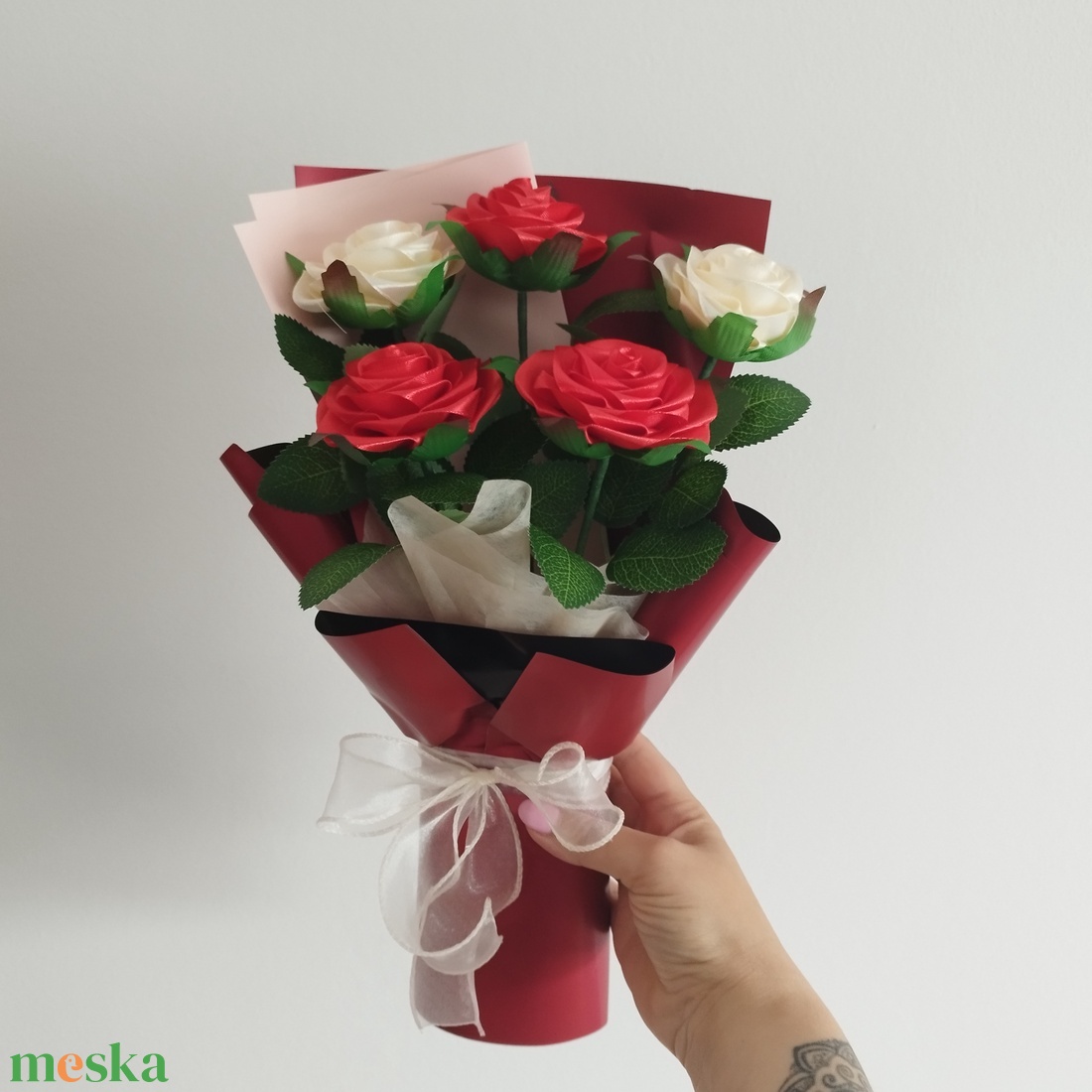 Rózsa csokor  - otthon & életmód - virágdekoráció - virágok - virágcsokor - Meska.hu