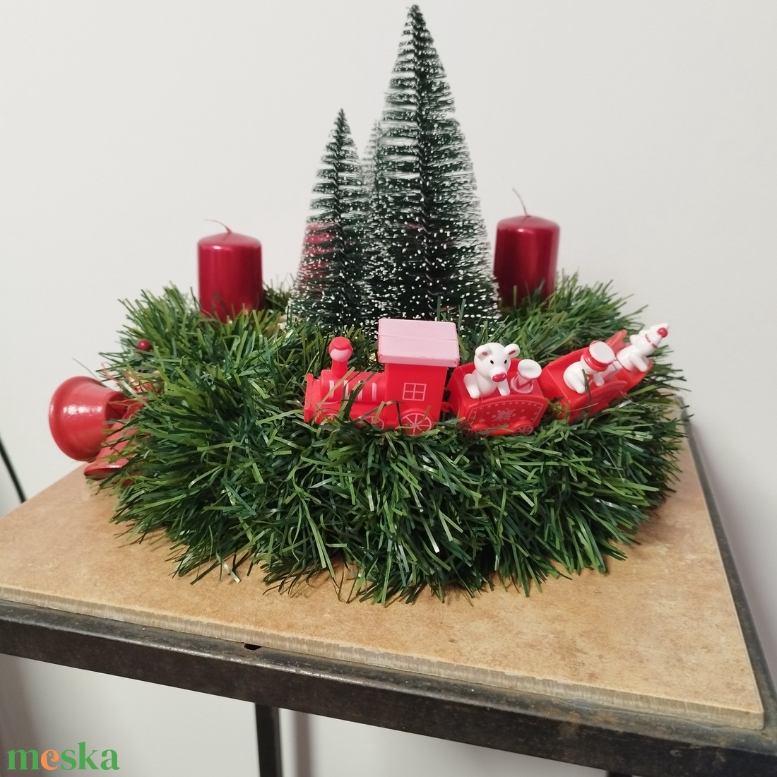 Adventi koszorú  - karácsony - adventi díszek - adventi koszorú - Meska.hu