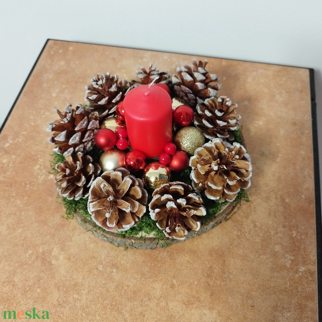 Adventi dekoráció  - karácsony - karácsonyi lakásdekoráció - karácsonyi lakásdíszek - Meska.hu
