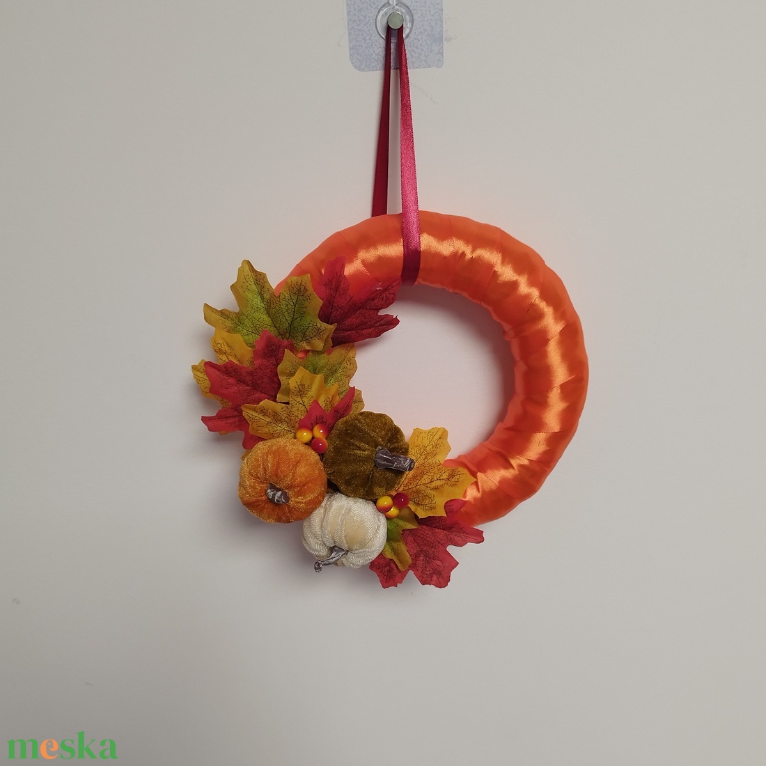 Őszi kopogtató 20cm  - otthon & életmód - dekoráció - ajtó- és ablak dekoráció - ajtódísz & kopogtató - Meska.hu