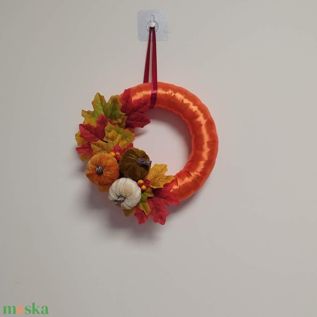Őszi kopogtató 20cm  - otthon & életmód - dekoráció - ajtó- és ablak dekoráció - ajtódísz & kopogtató - Meska.hu