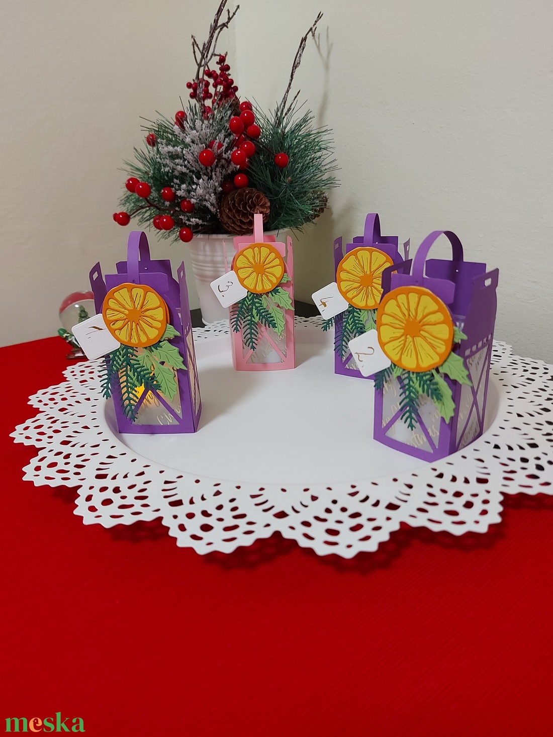 Adventi koszorú - csináld magad - karácsony - adventi díszek - adventi ablakdekoráció - Meska.hu