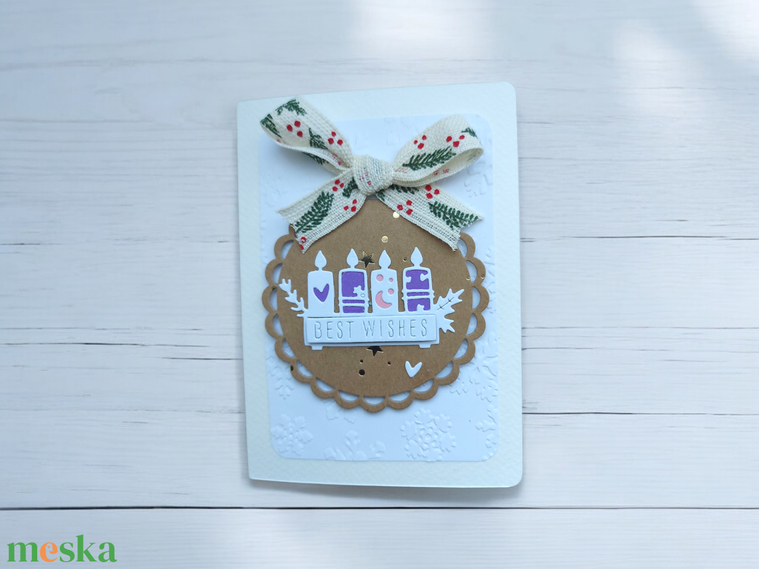 Karácsonyi képeslap - advent 1. - karácsony - karácsonyi ajándékozás - karácsonyi képeslap, üdvözlőlap, ajándékkísérő - Meska.hu