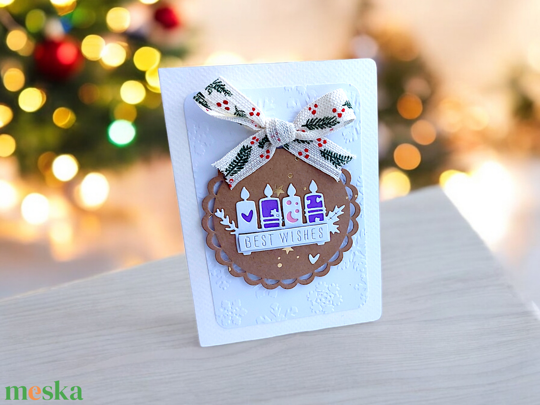 Karácsonyi képeslap - advent 1. - karácsony - karácsonyi ajándékozás - karácsonyi képeslap, üdvözlőlap, ajándékkísérő - Meska.hu