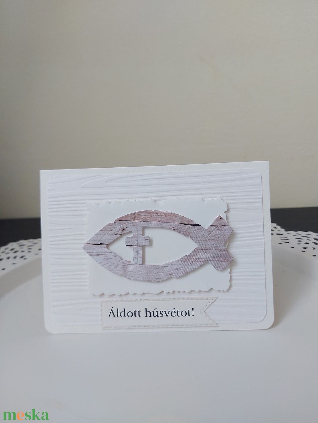 Húsvéti képeslap - húsvéti halas - otthon & életmód - papír, írószer - ajándékozás kellékei - képeslap, üdvözlőlap - Meska.hu