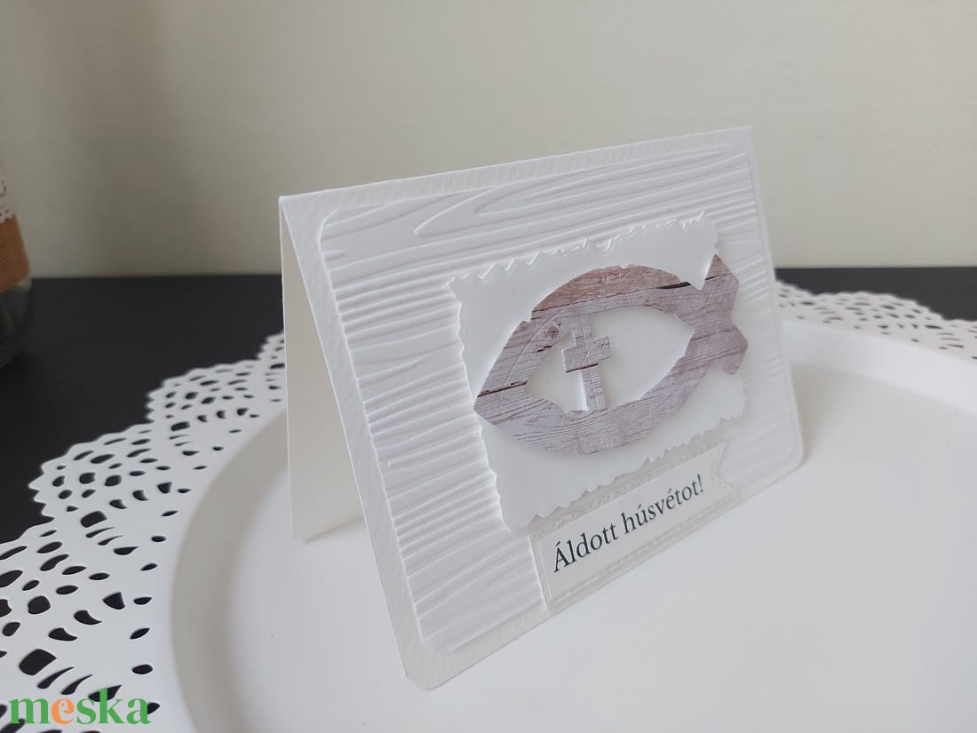 Húsvéti képeslap - húsvéti halas - otthon & életmód - papír, írószer - ajándékozás kellékei - képeslap, üdvözlőlap - Meska.hu