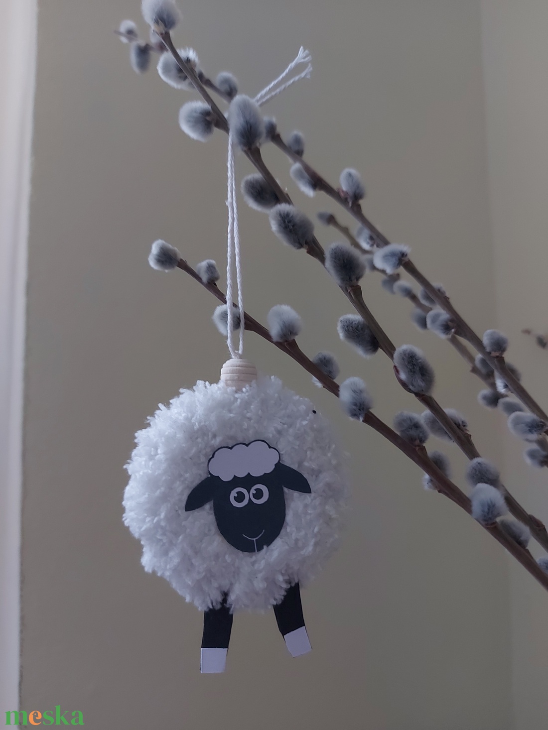 Húsvéti akasztós dísz szett- bárányok 1. - otthon & életmód - dekoráció - fali és függő dekoráció - függődísz - Meska.hu