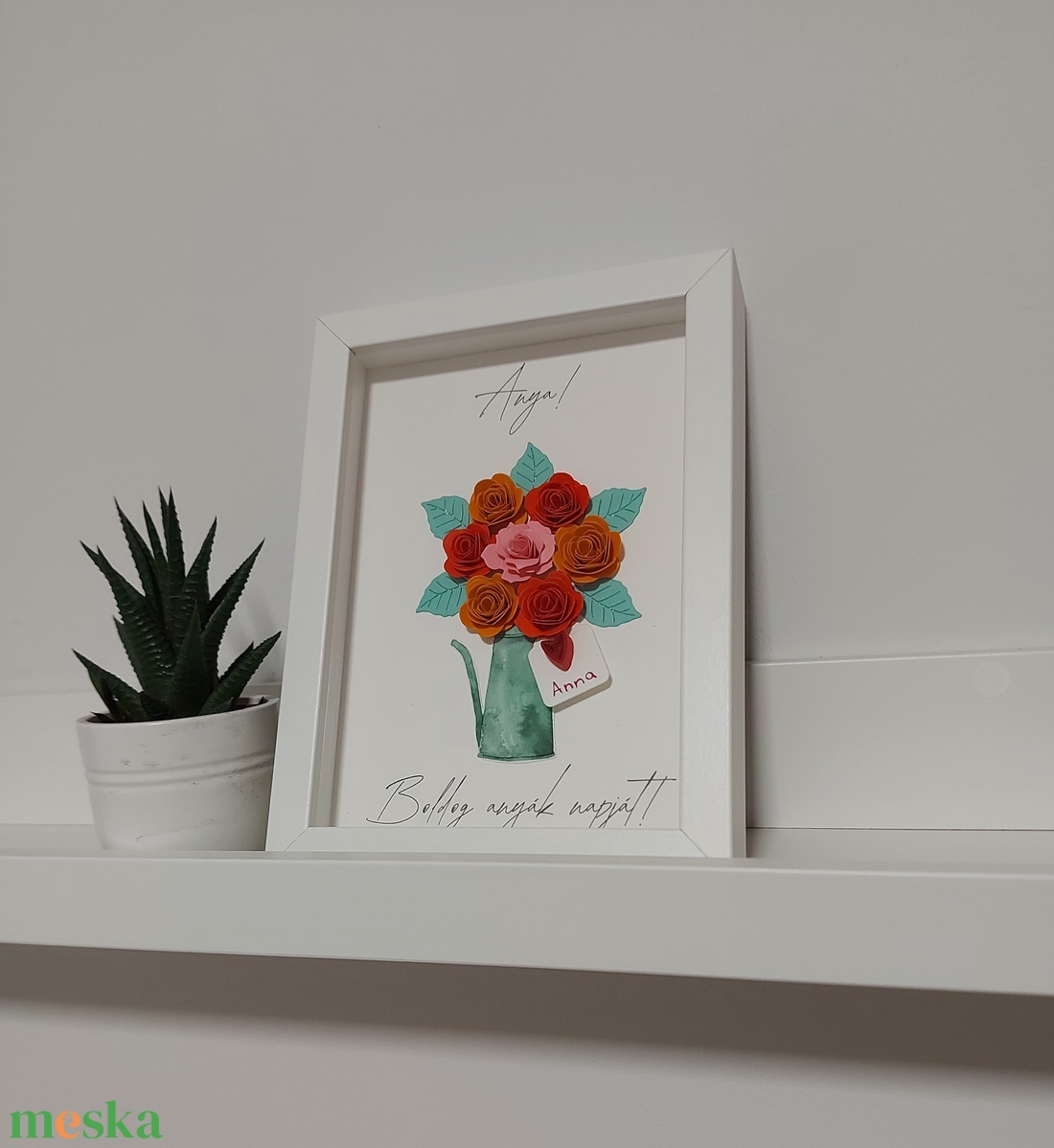 Anyák napi képkeret 3. - narancs névre szóló - otthon & életmód - dekoráció - kép & falikép - 3d képek - Meska.hu