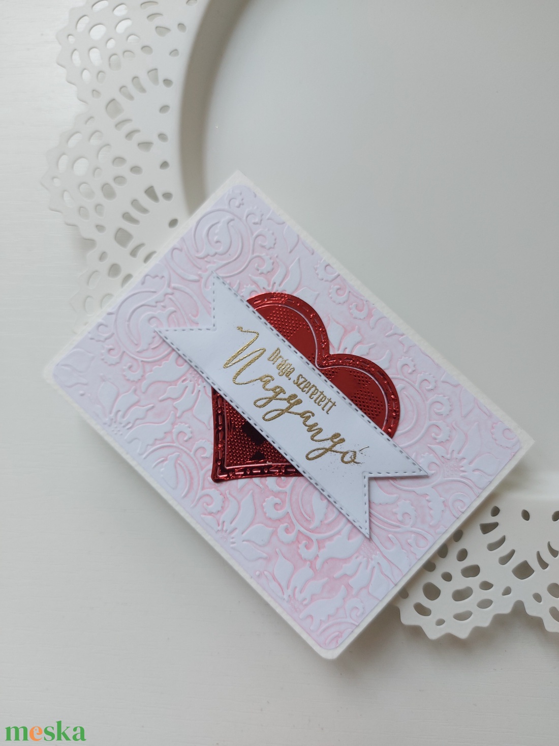 Szíves Nagymama képeslap 1. - otthon & életmód - papír, írószer - ajándékozás kellékei - képeslap, üdvözlőlap - Meska.hu