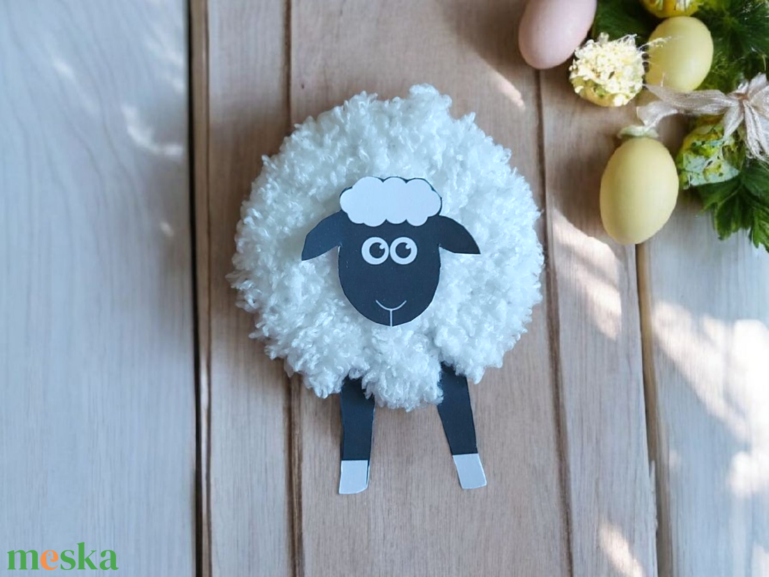 Húsvéti akasztós dísz szett- bárányok 1. - otthon & életmód - dekoráció - fali és függő dekoráció - függődísz - Meska.hu