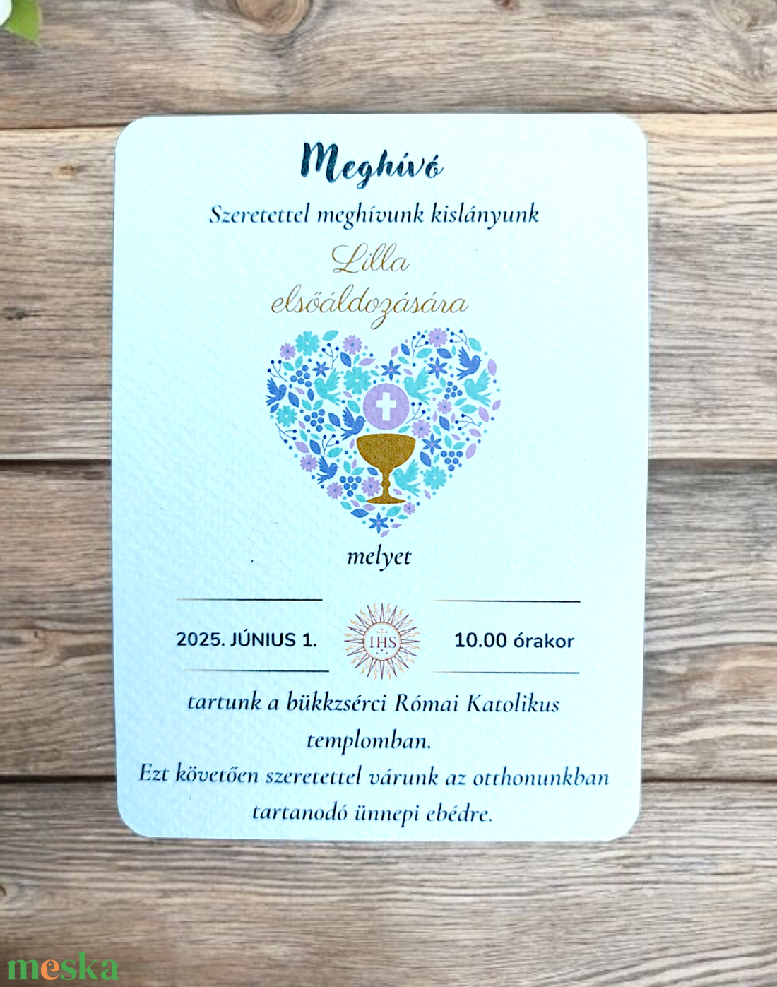 Meghívó elsőáldozásra - szíves, lány - otthon & életmód - papír, írószer - ajándékozás kellékei - meghívó - Meska.hu Meghívó elsőáldozásra - szíves, lány - otthon & életmód - papír, írószer - ajándékozás kellékei - meghívó - Meska.hu
