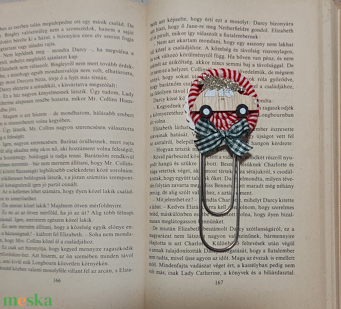 Könyvjelző - karácsonyi cukorkás candy car - könyv & zene - könyvjelző - Meska.hu