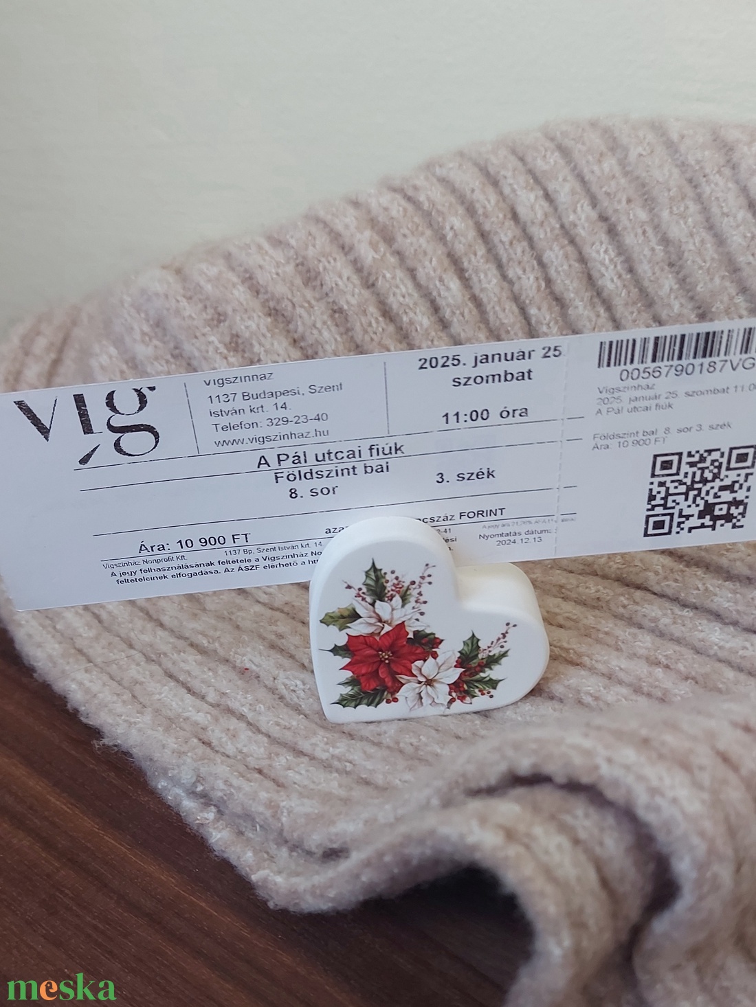 Karácsonyi lakásdekor - szív képtartó, képkeret - otthon & életmód - dekoráció - asztal és polc dekoráció - asztaldísz - Meska.hu