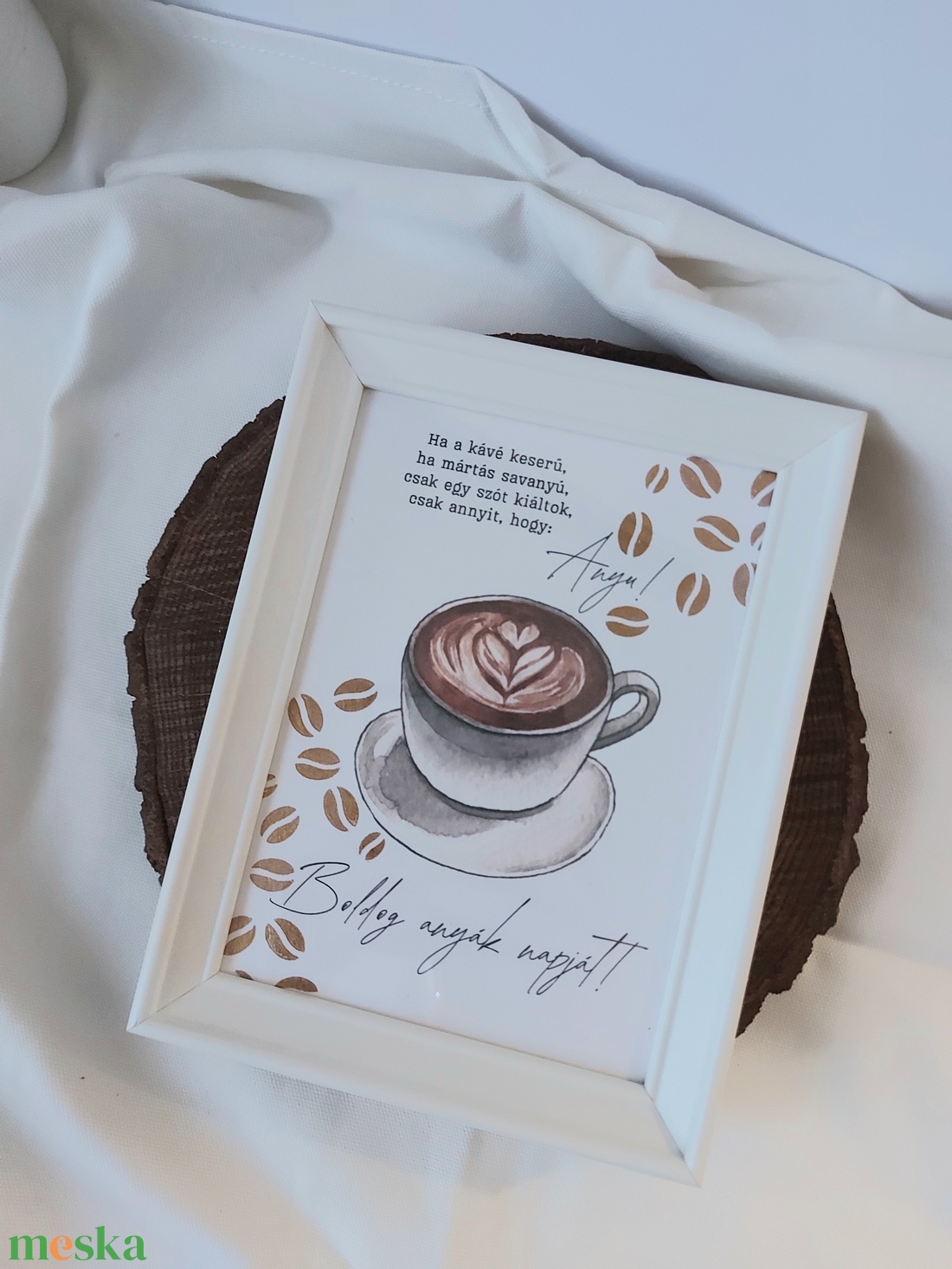 Anyák napi képkeret 4. - közös kávézás - otthon & életmód - dekoráció - kép & falikép - 3d képek - Meska.hu