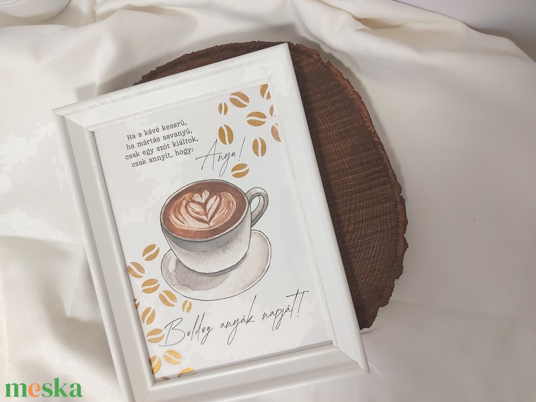 Anyák napi képkeret 4. - közös kávézás - otthon & életmód - dekoráció - kép & falikép - 3d képek - Meska.hu