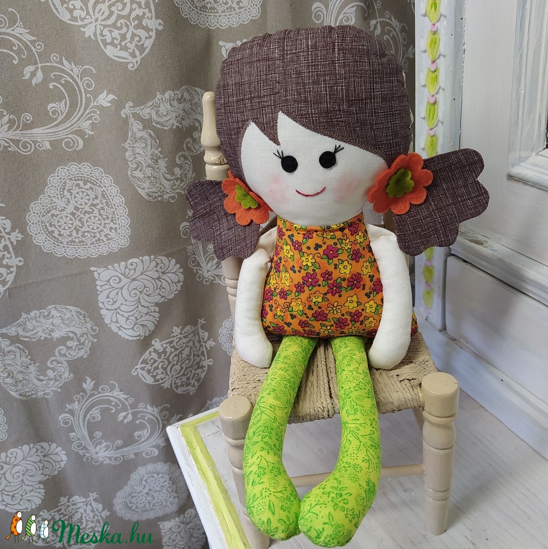 Sáfrány-textil baba - játék & sport - baba & babaház - baba - Meska.hu