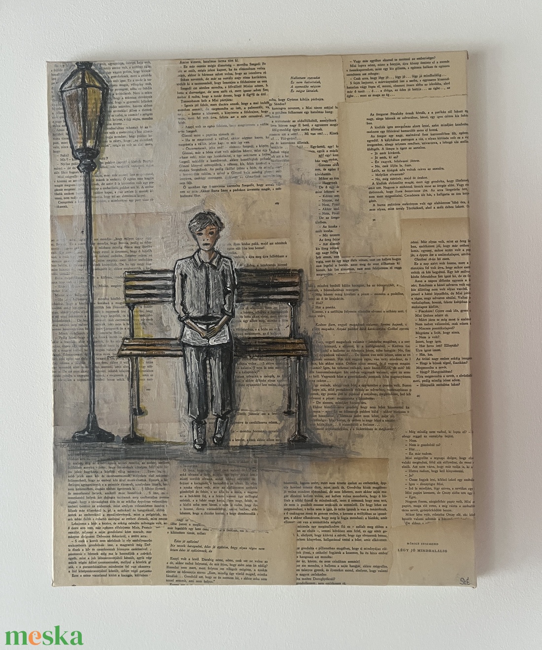 Légy jó mindhalálig - vegyes technikával készült festmény (40x50 cm) - művészet - festmény - akril - Meska.hu