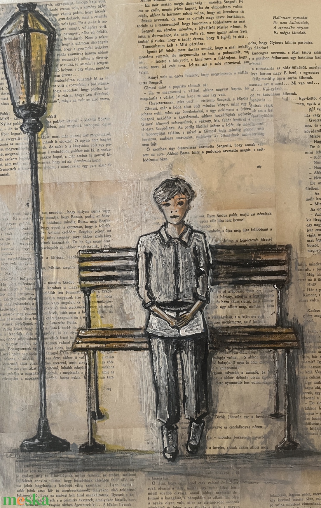 Légy jó mindhalálig - vegyes technikával készült festmény (40x50 cm) - művészet - festmény - akril - Meska.hu