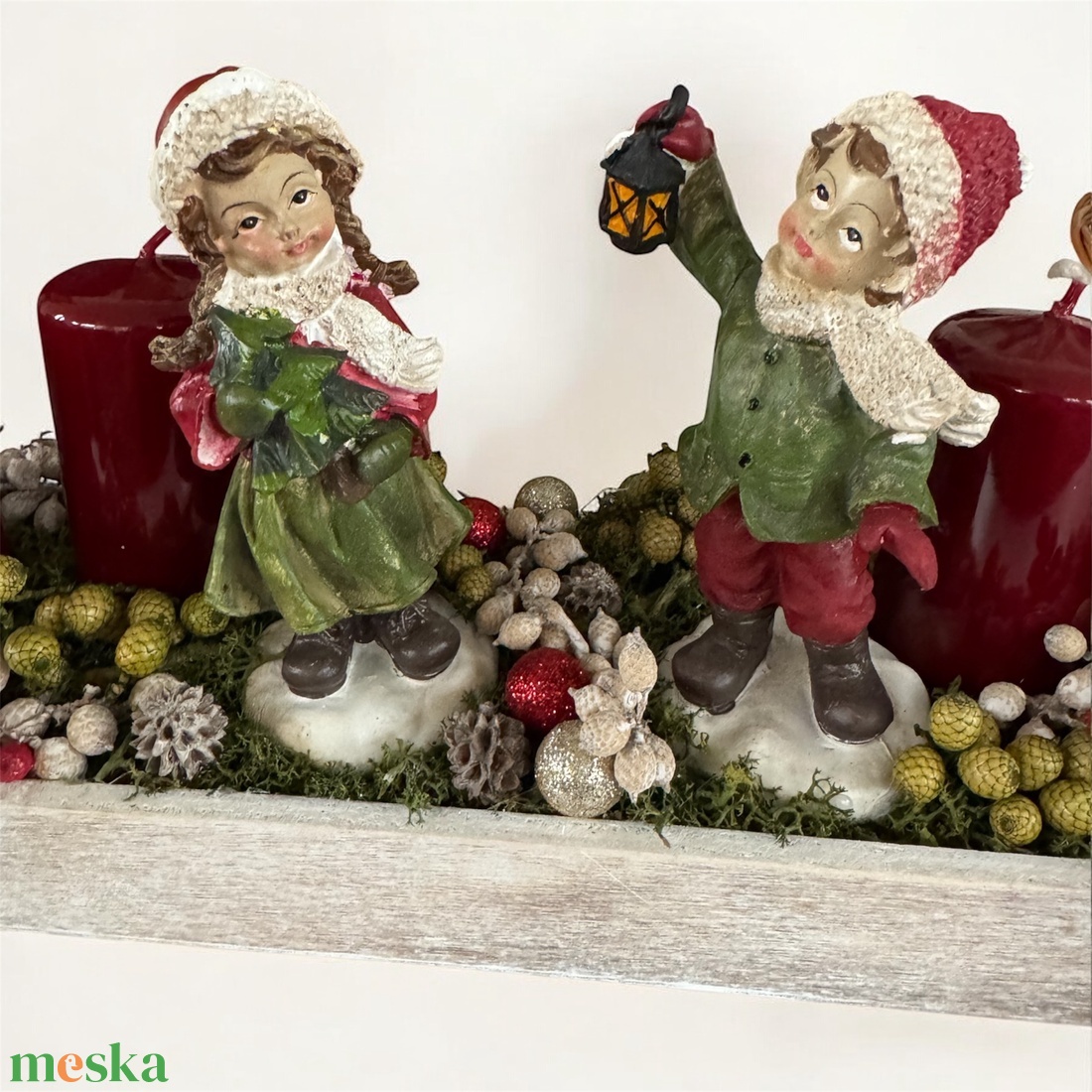 Adventi asztaldísz - karácsony - adventi díszek - adventi asztaldísz - Meska.hu