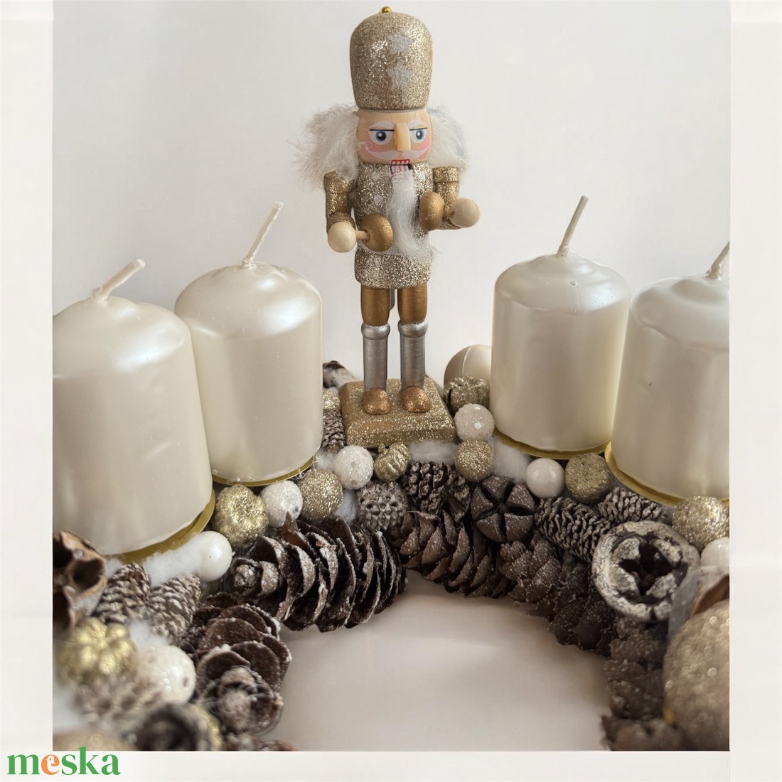 Diótörős adventi koszorú - karácsony - adventi díszek - adventi koszorú - Meska.hu