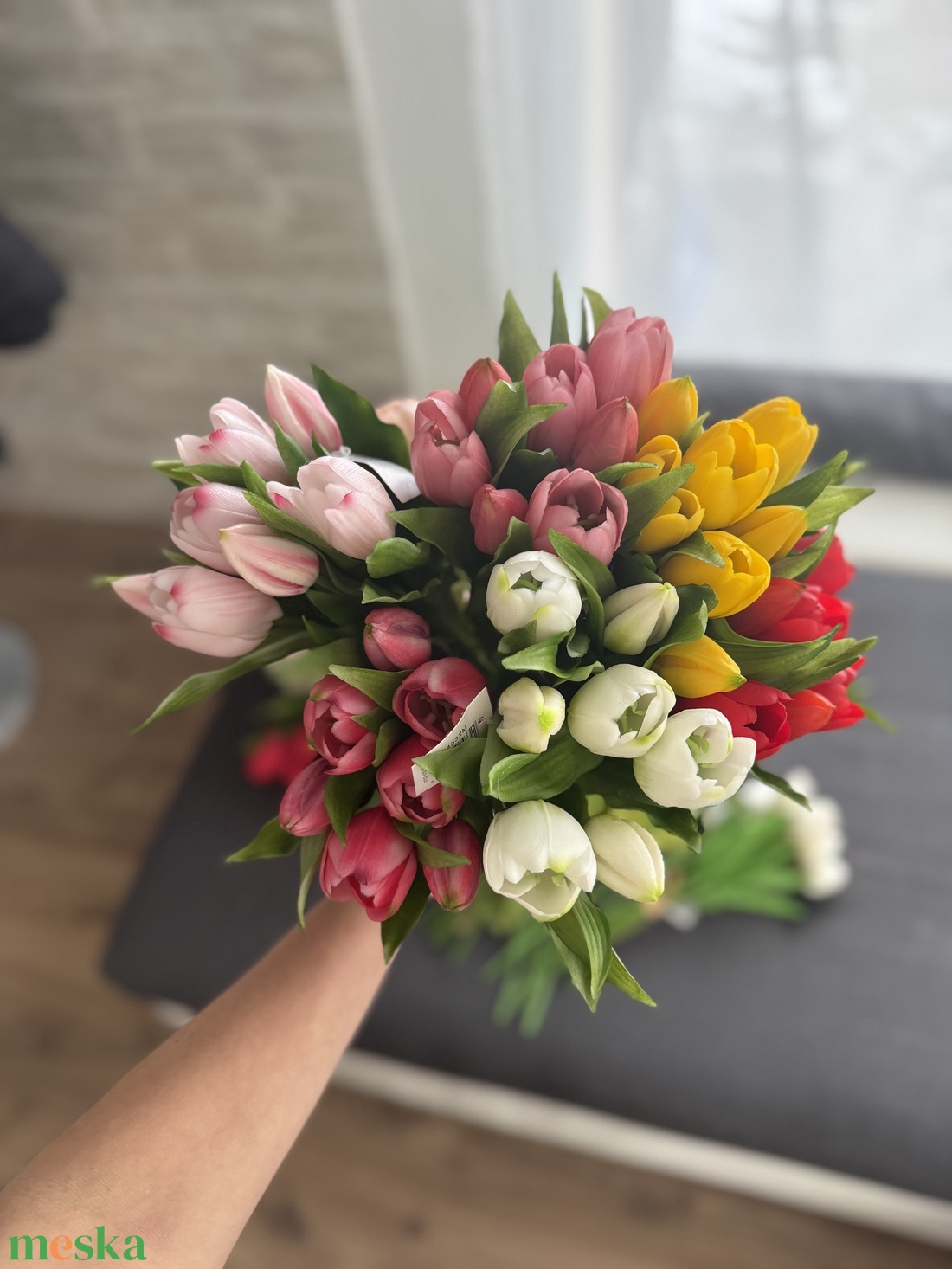 Csomagolt tulipán - otthon & életmód - virágdekoráció - virágok - szálas virág - Meska.hu