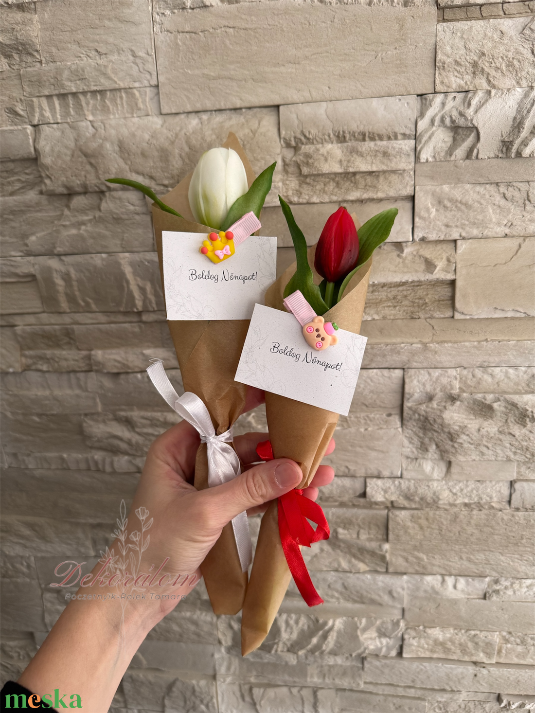 Nőnapi tulipán - otthon & életmód - virágdekoráció - virágok - szálas virág - Meska.hu