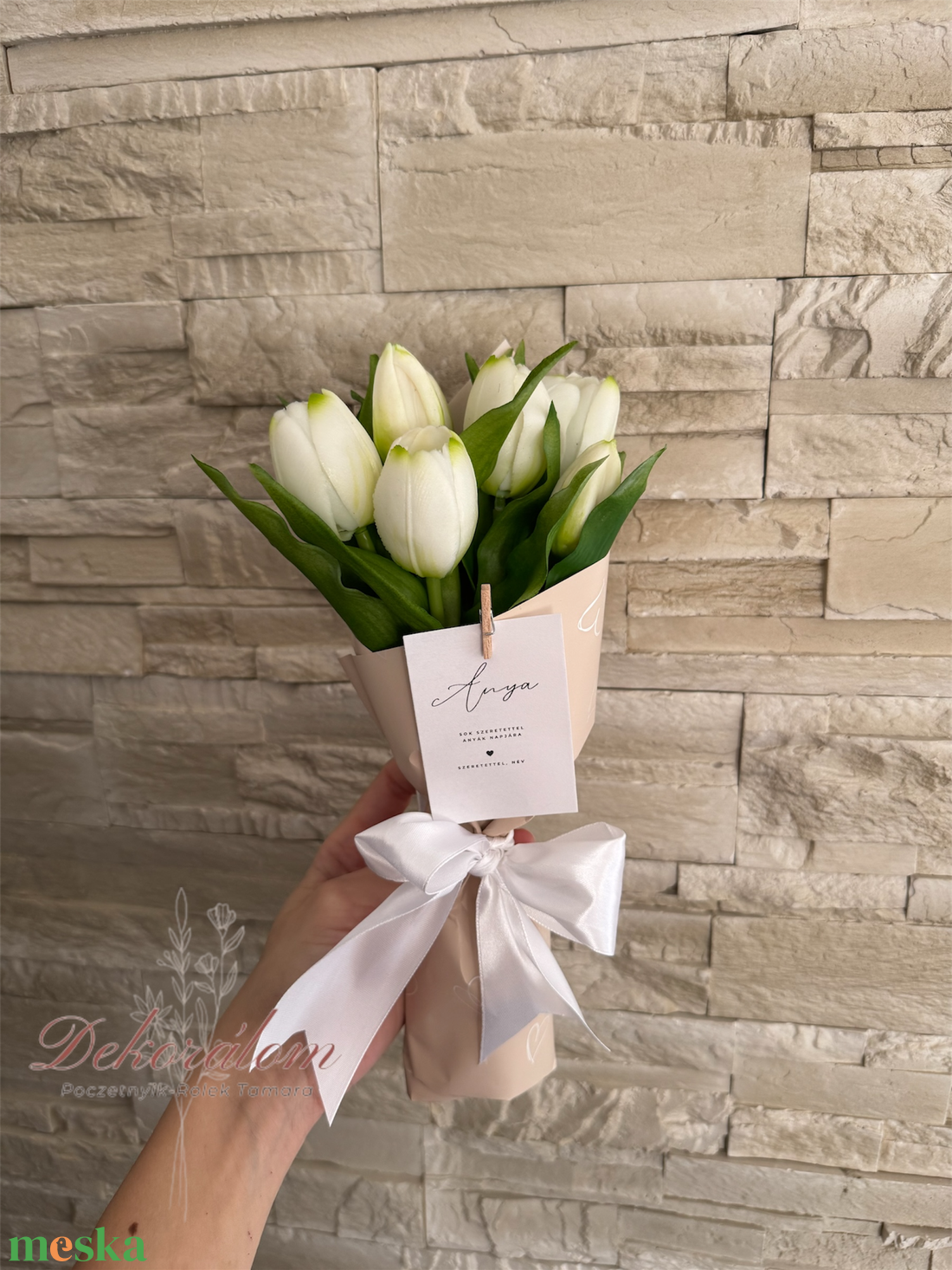 Anyák napi tulipáncsokor - otthon & életmód - virágdekoráció - virágok - virágcsokor - Meska.hu