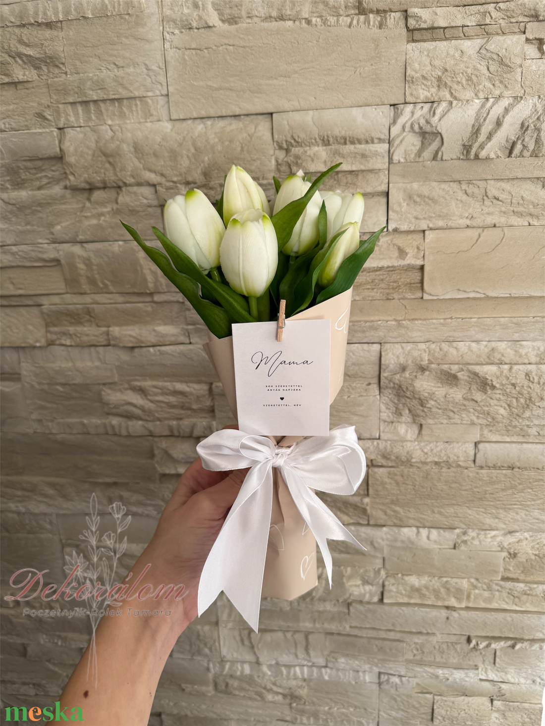 Anyák napi tulipáncsokor - otthon & életmód - virágdekoráció - virágok - virágcsokor - Meska.hu