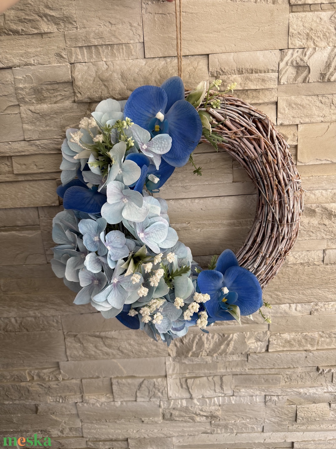 Orchideás kopogtató - otthon & életmód - dekoráció - ajtó- és ablak dekoráció - ajtódísz & kopogtató - Meska.hu