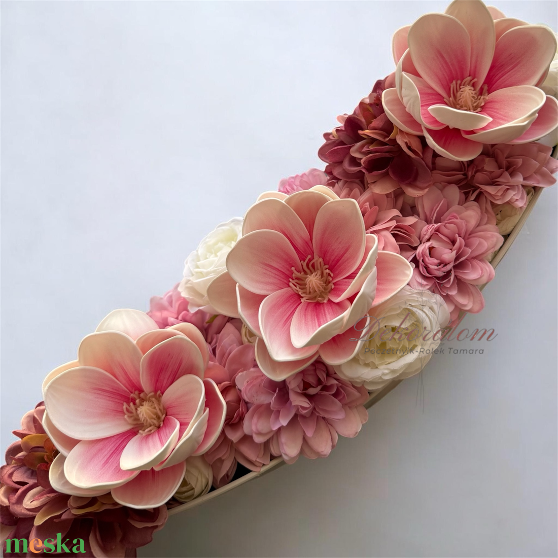 Virágos asztaldísz - otthon & életmód - dekoráció - asztal és polc dekoráció - asztaldísz - Meska.hu