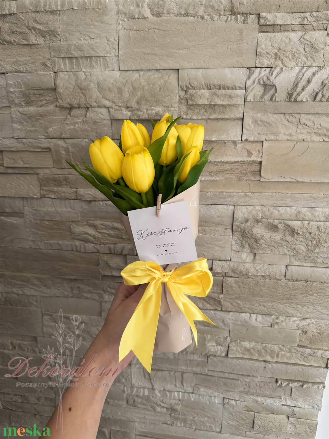 Tulipáncsokor - otthon & életmód - virágdekoráció - virágok - virágcsokor - Meska.hu