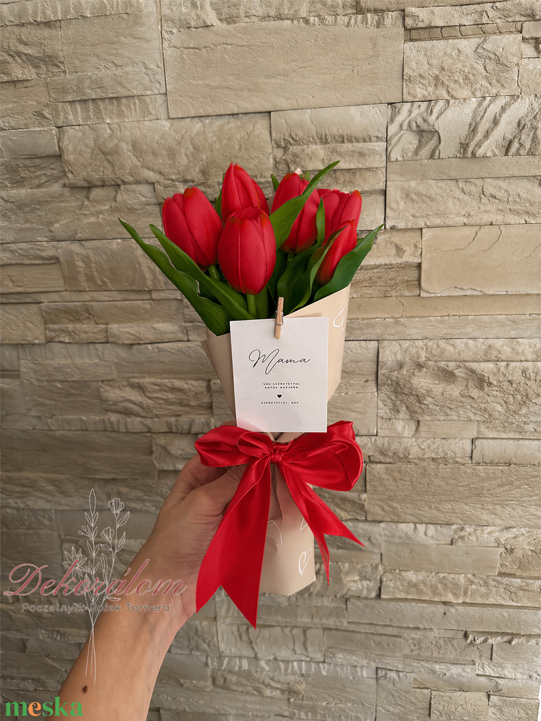 Tulipáncsokor - otthon & életmód - virágdekoráció - virágok - virágcsokor - Meska.hu