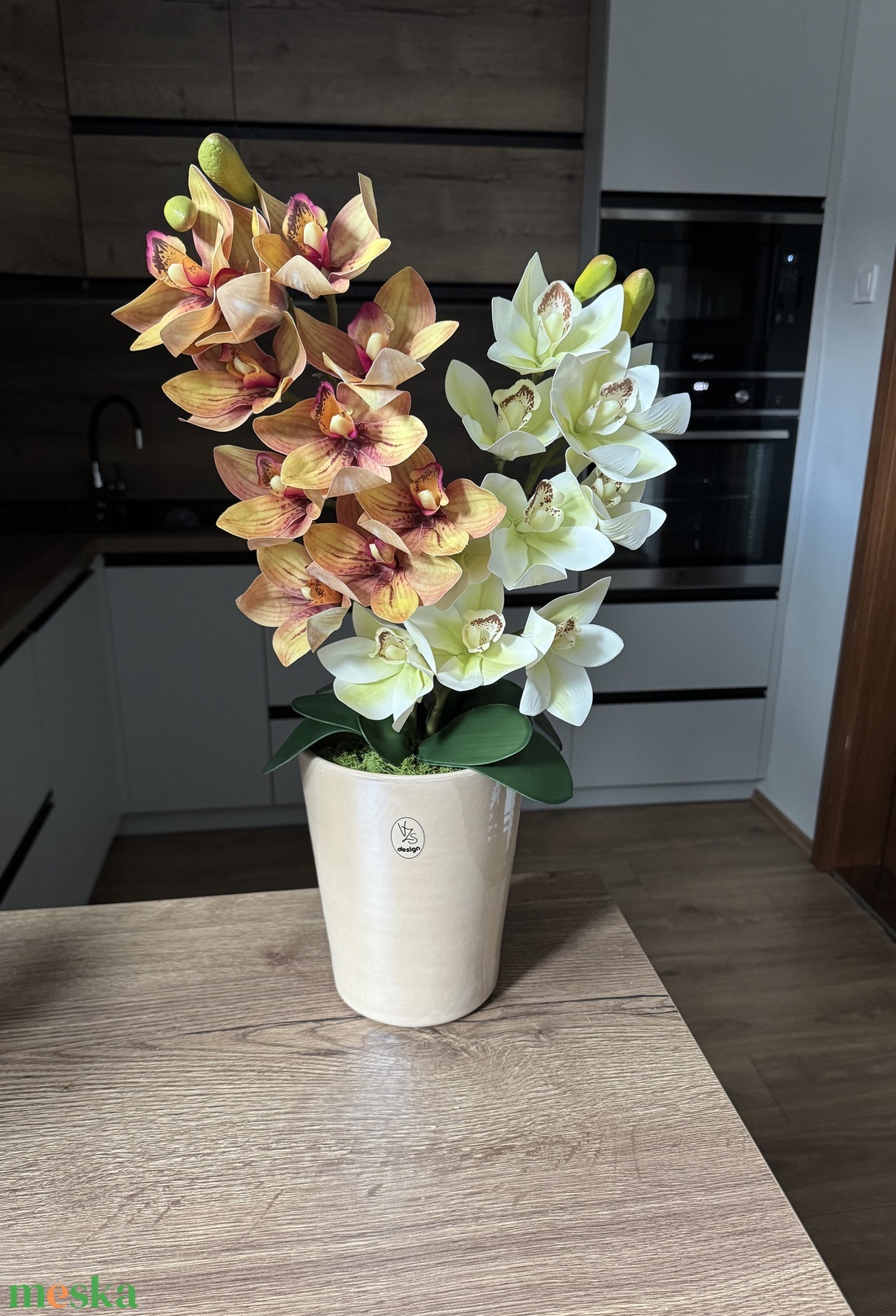 Orchidea dekoráció - otthon & életmód - virágdekoráció - virágdíszek - asztali virágdísz - Meska.hu