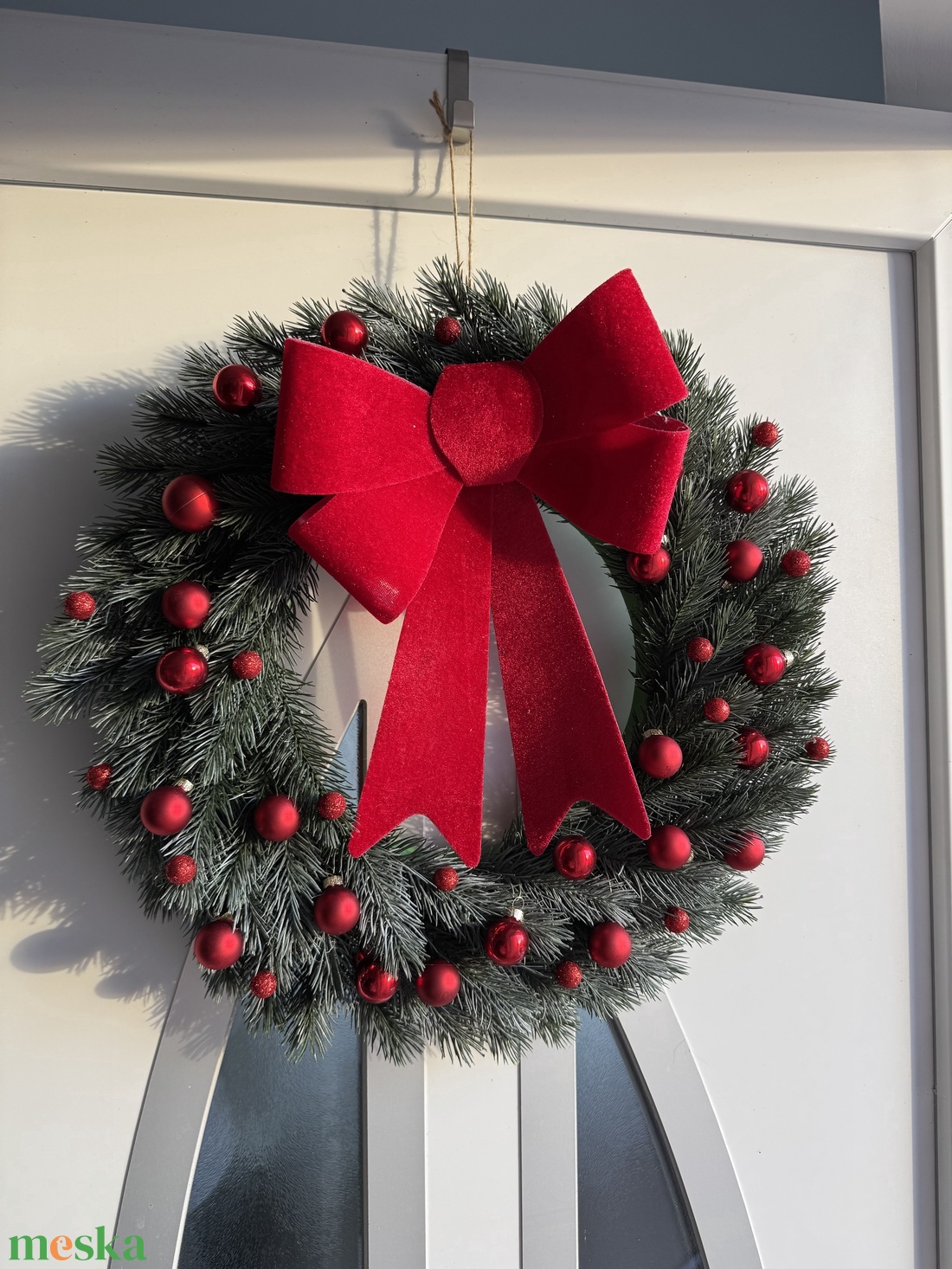 Karácsonyi kopogtató - karácsony - adventi díszek - adventi ajtódísz - Meska.hu