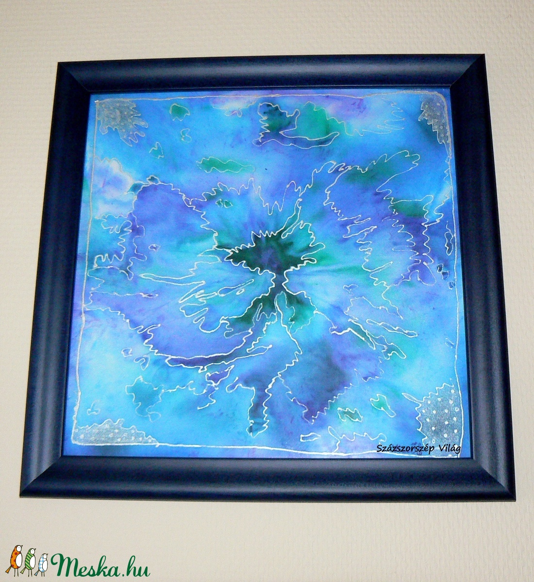 Álomvirág Selyemfestett falikép -  - Meska.hu