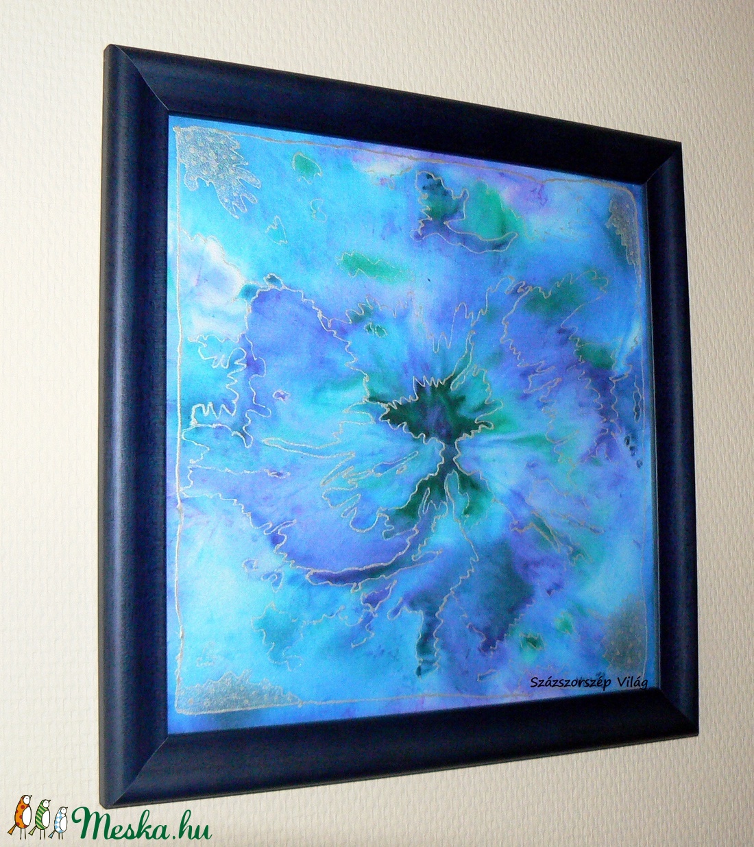 Álomvirág Selyemfestett falikép -  - Meska.hu