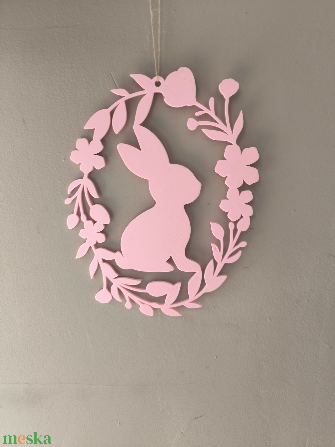 Húsvéti nyuszis ajtódísz  - ünnepi díszek, dekorációk - húsvéti díszek és dekorációk - húsvéti ablakdíszek - Meska.hu