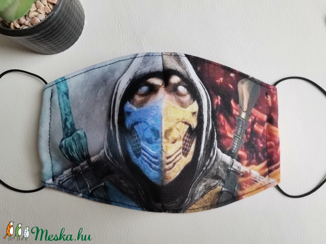 Mosható maszk, Mortal Combat Subzero - férfi & uniszex - férfi & uniszex - Meska.hu