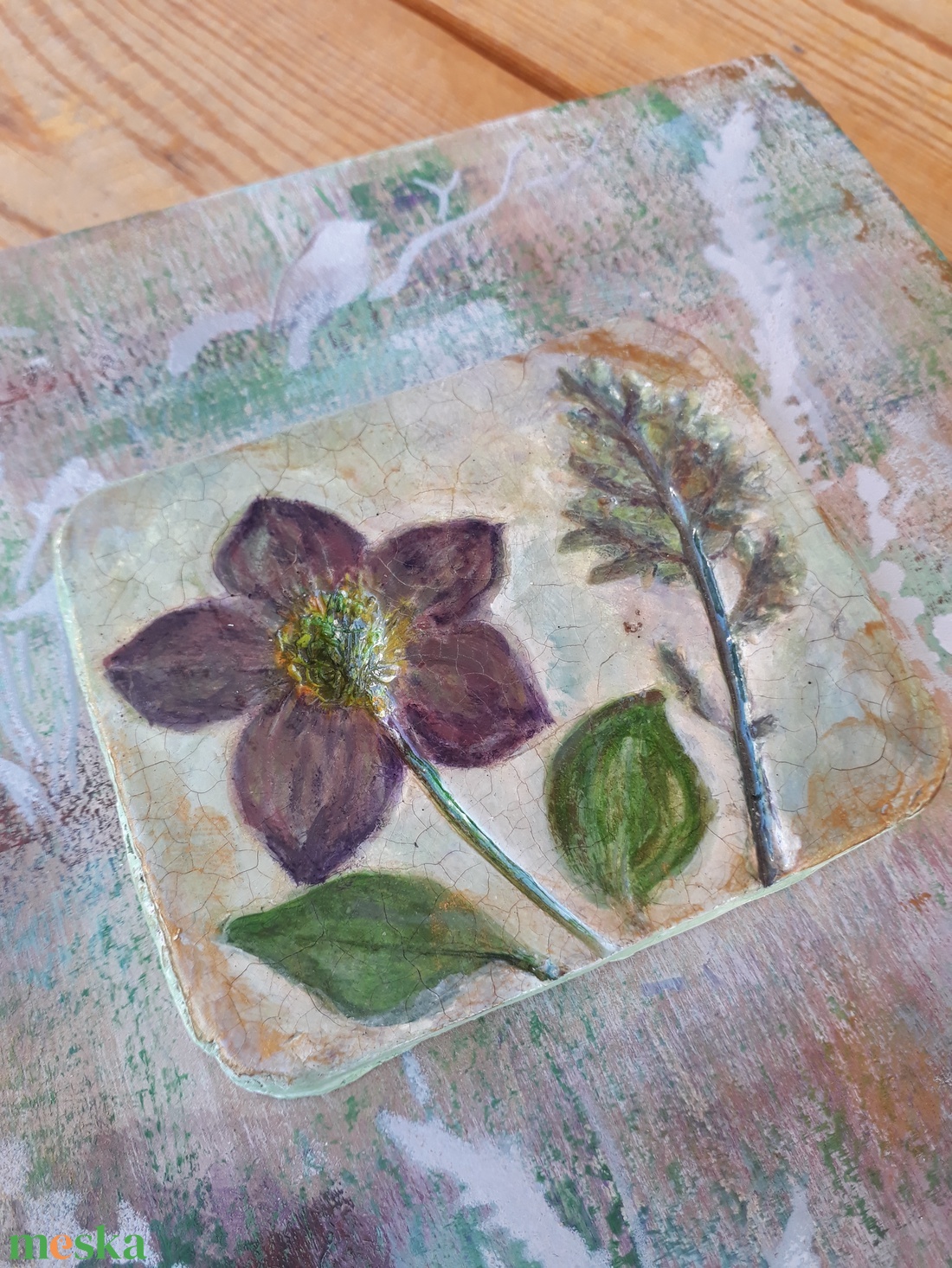  Fotóalbum a botanikus kertből- növényi nyomattal - otthon & életmód - papír, írószer - album & fotóalbum - Meska.hu