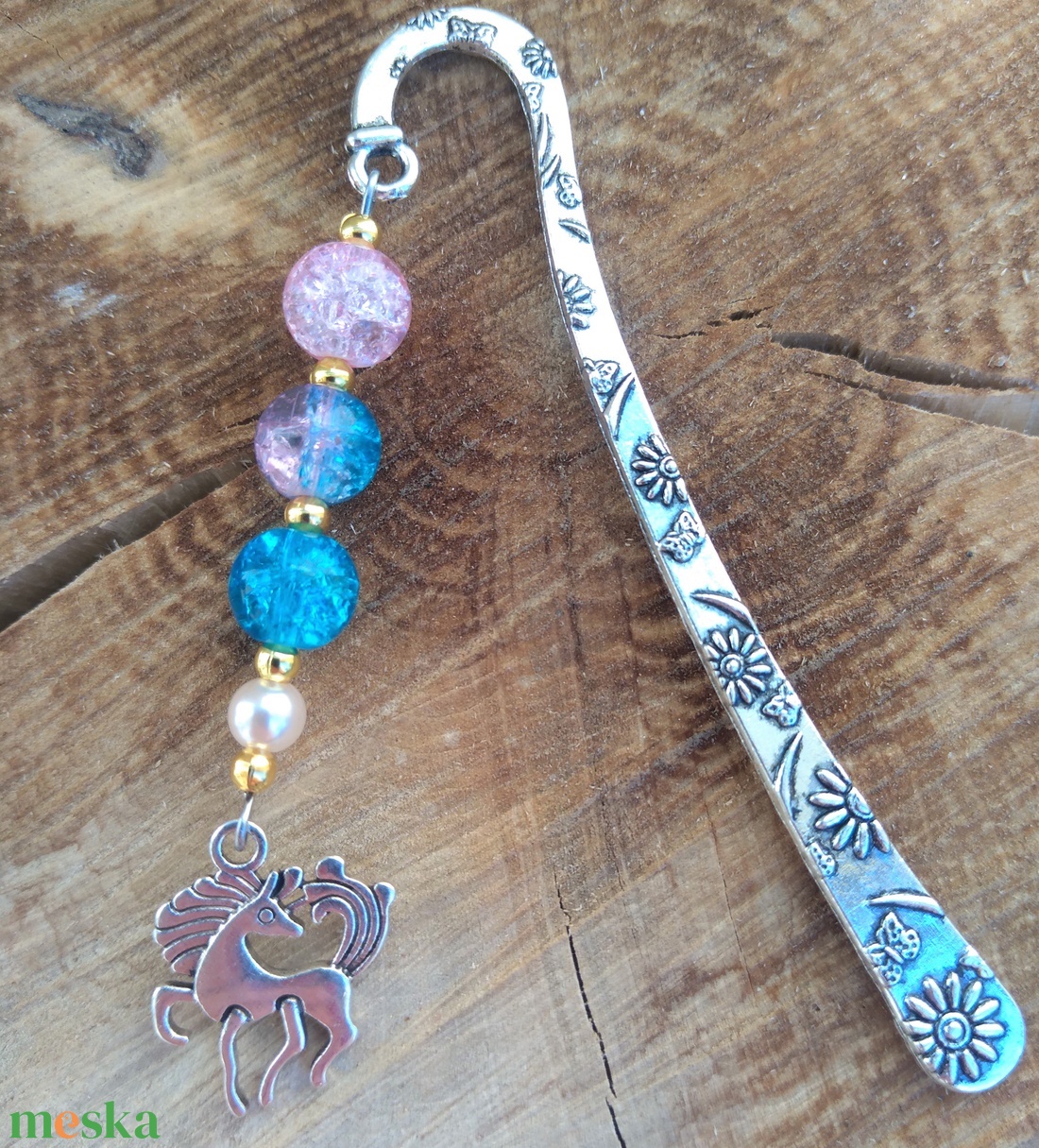 'Unikornis' fém könyvjelző - könyv & zene - könyvjelző - Meska.hu