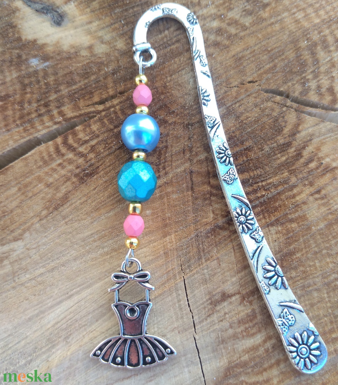 'Balerinaruha 2' fém könyvjelző - könyv & zene - könyvjelző - Meska.hu