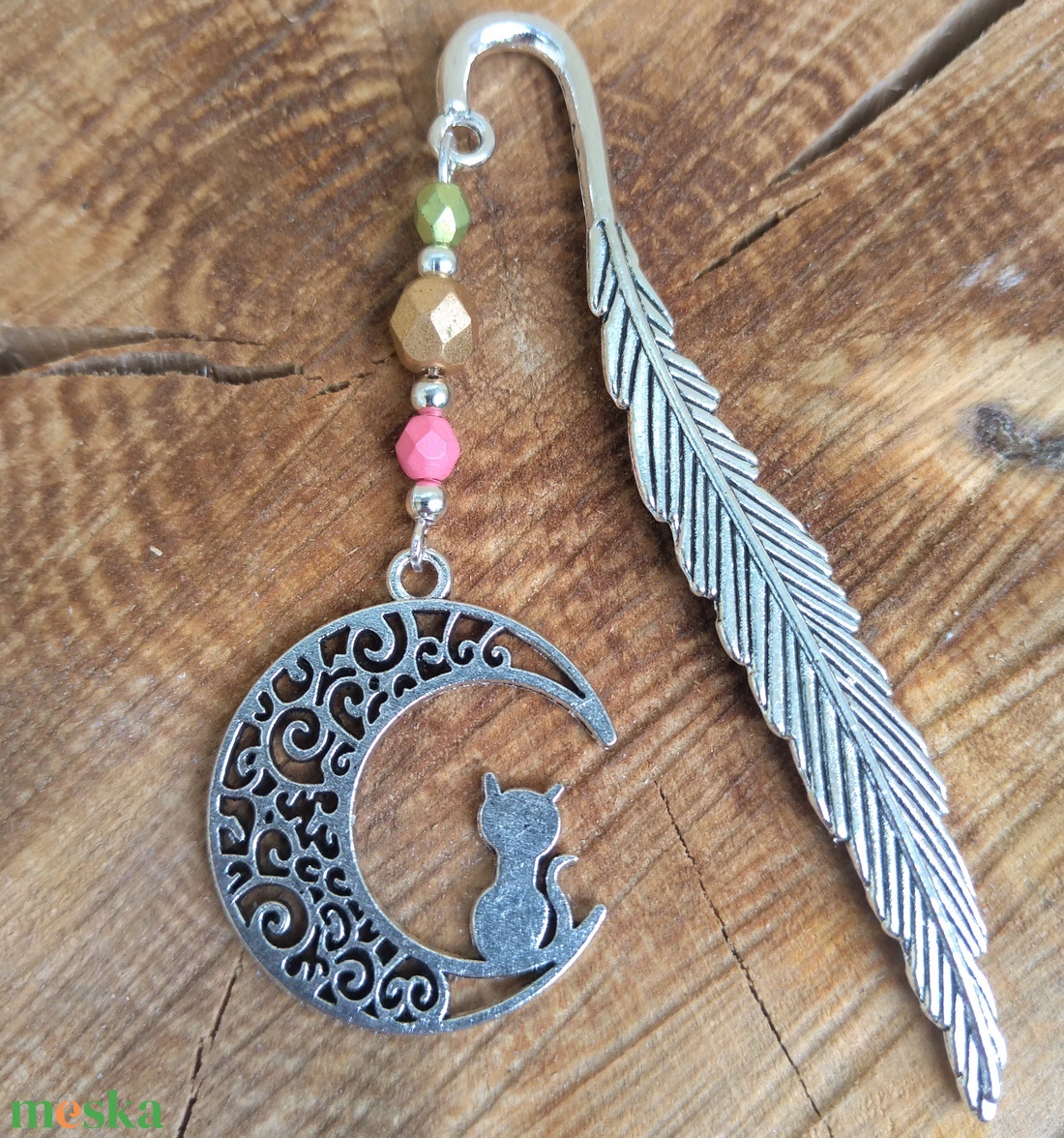 'Cica' fém könyvjelző - könyv & zene - könyvjelző - Meska.hu