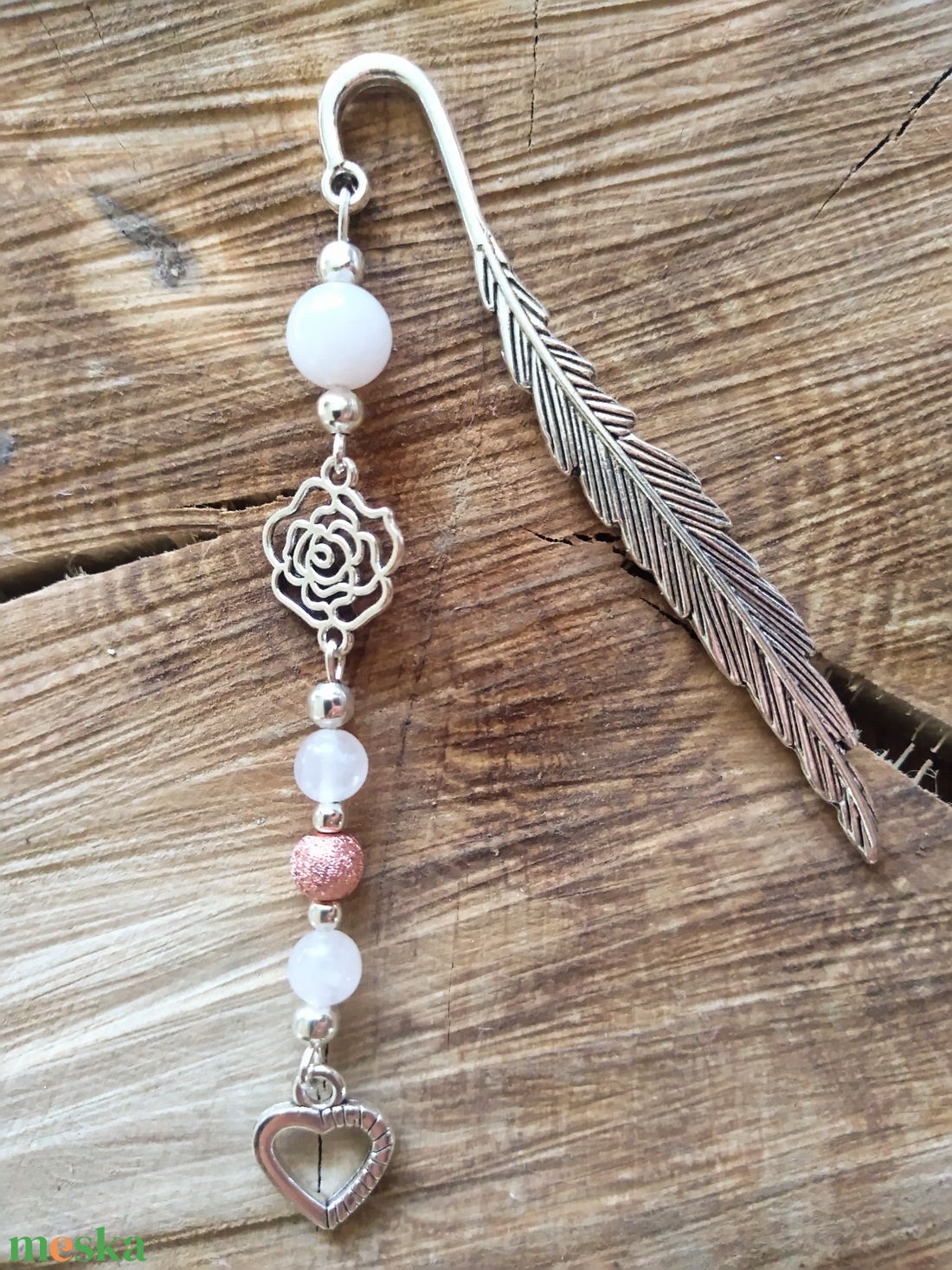 'Szeretet' fém könyvjelző - könyv & zene - könyvjelző - Meska.hu